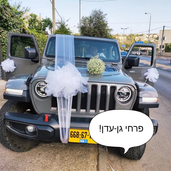 קישוט רכב + זר מרהיב